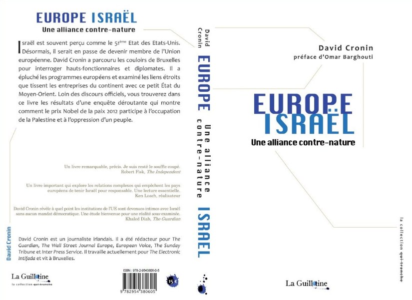 europe israel david cronin alliance contre nature couverture du livre